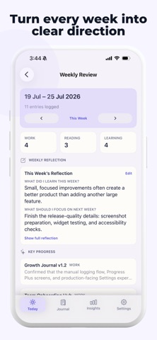 Growth Journal screenshot