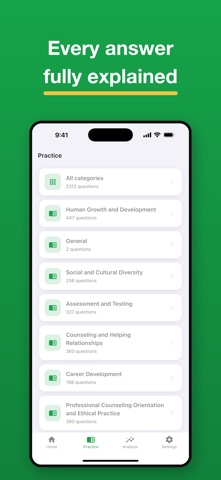 CPCE Counseling Exam Prep iPhone screenshot
