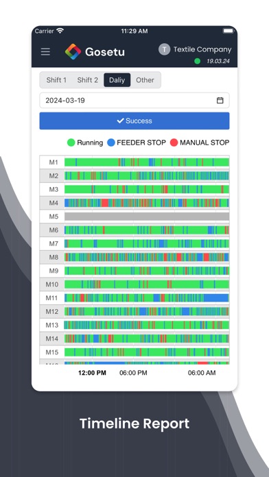 Gosetu Efficiency Report Screenshot