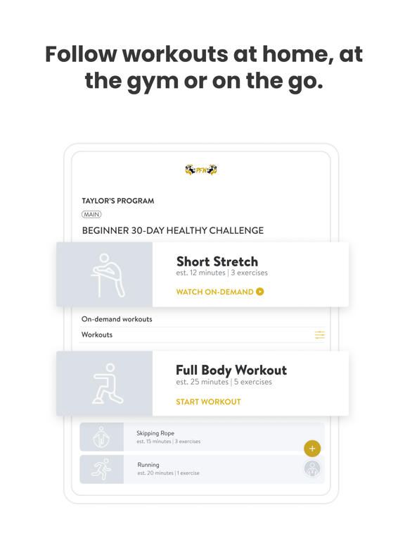 Pride Fitness and Nutrition iPad screenshot 5 - Health & Fitness app