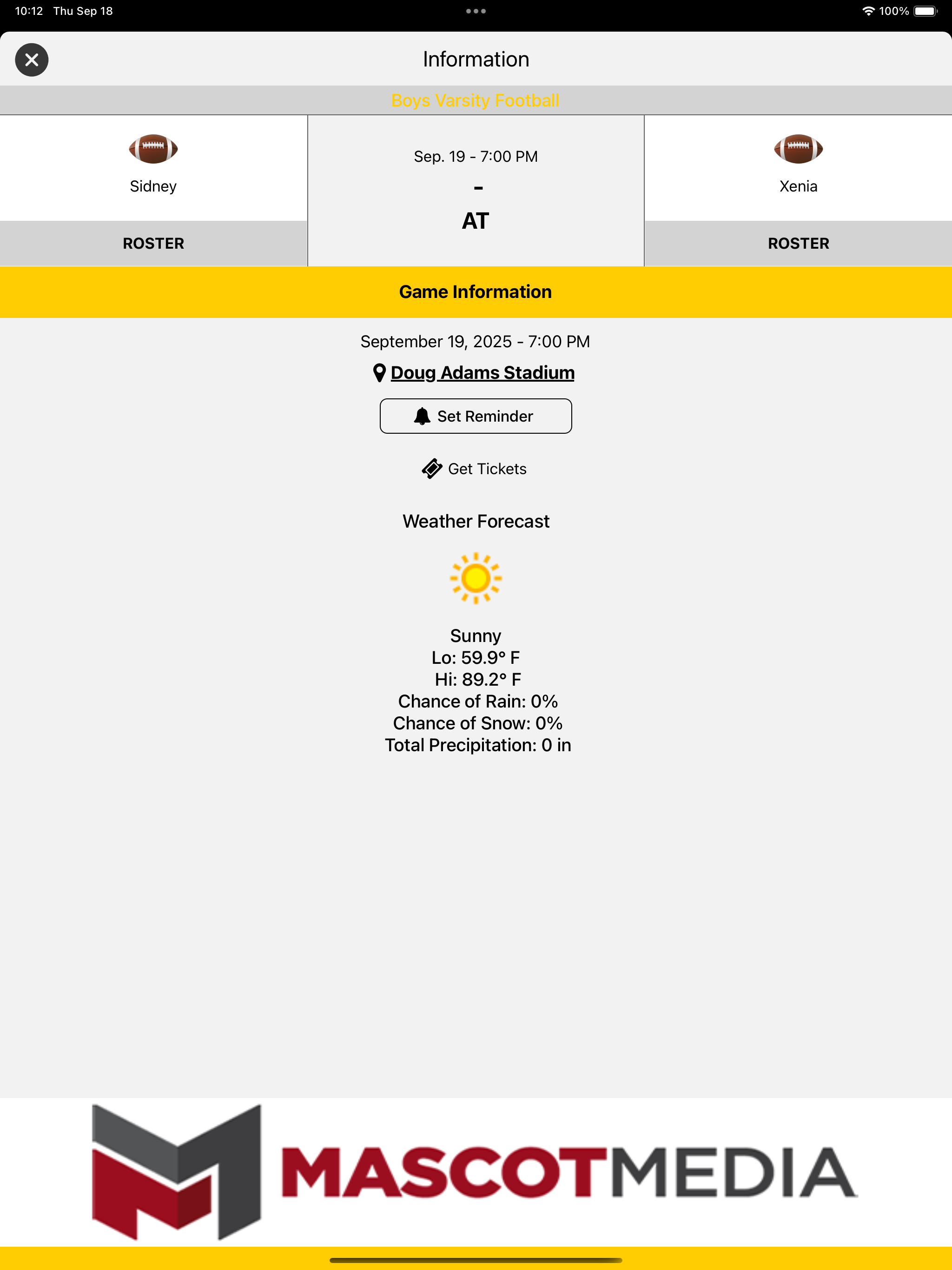 Sidney Yellowjackets Athletics