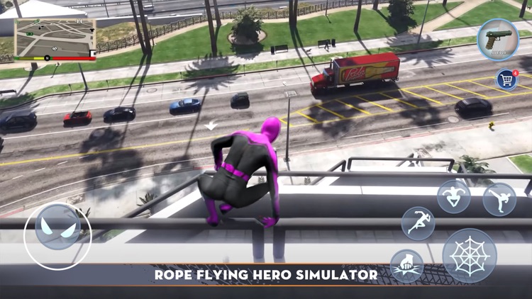 Super Rope Flying City Hero screenshot-4