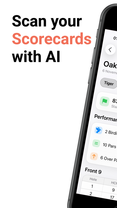 Scorecard AI - Golf Scanner app screenshot