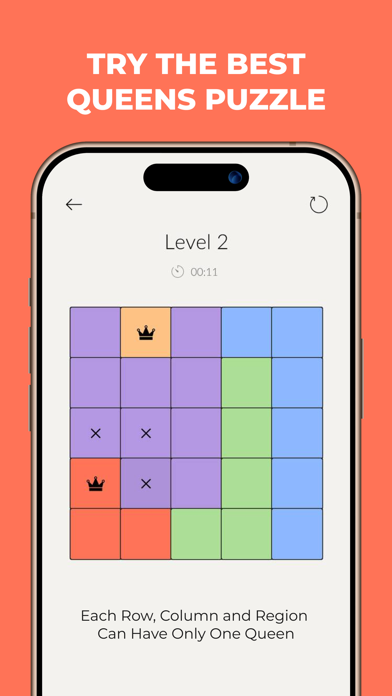 Queens & Crowns: Board Puzzle Screenshot