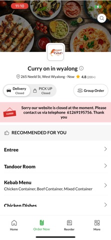 Curry on in wyalong screenshot