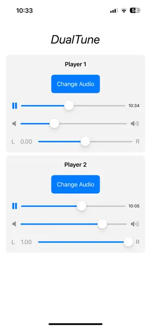 DualTune - Dual Audio Player screenshot 2
