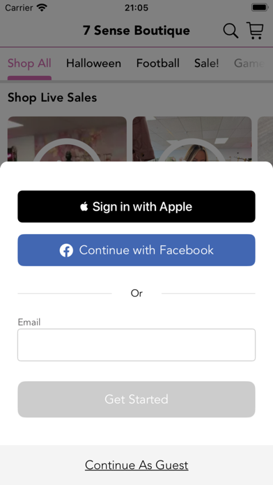 7 Sense Boutique Screenshot
