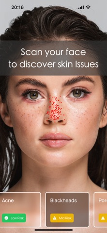 Pores: AI Skin Scanner iPhone screenshot
