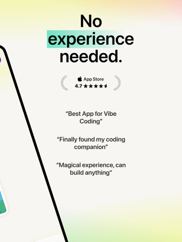 Vibecode - Website Builder iPad screenshot
