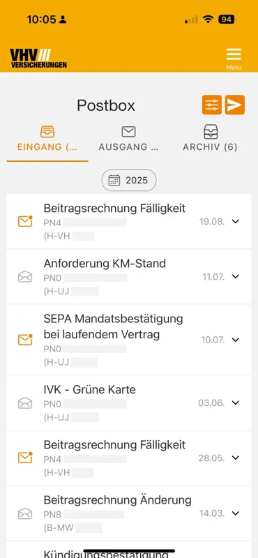 VHV Kundenportal screenshot 7 of 7