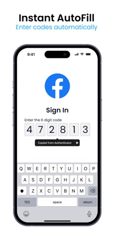 Authenticator App ：2FA, MFA iPhone screenshot