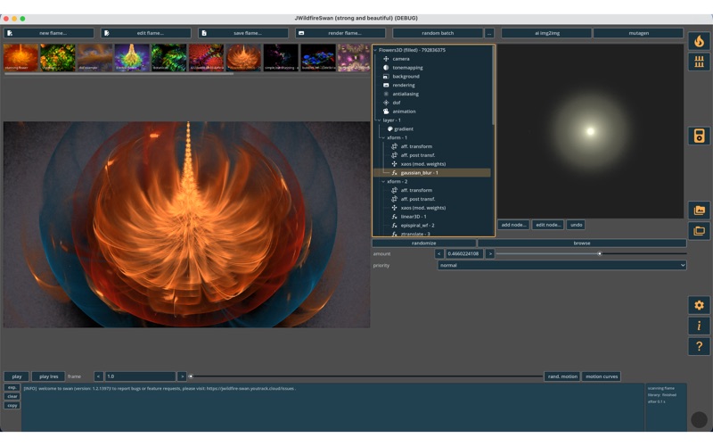 JWildfireSwan screenshot