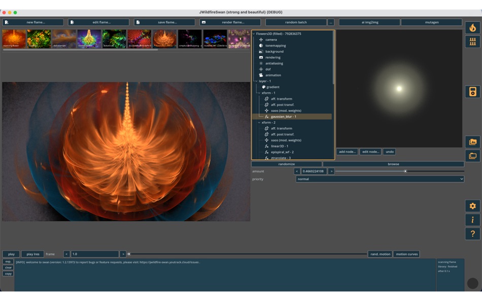 #1. JWildfireSwan (macOS) Podle: Andreas Maschke