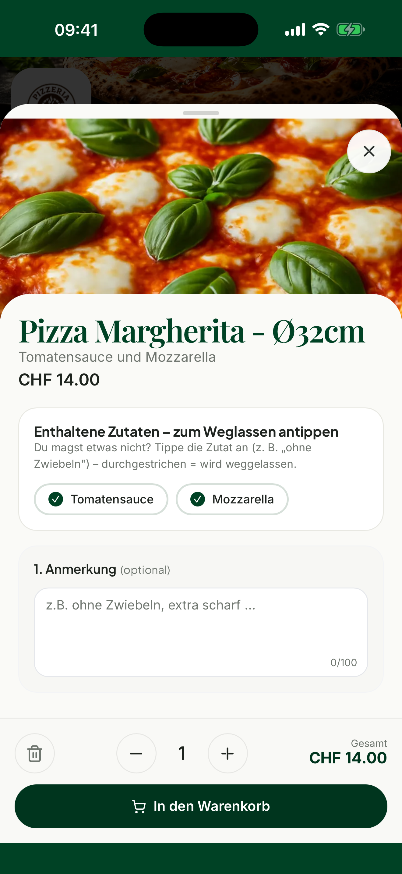 FoodCall Bestellen