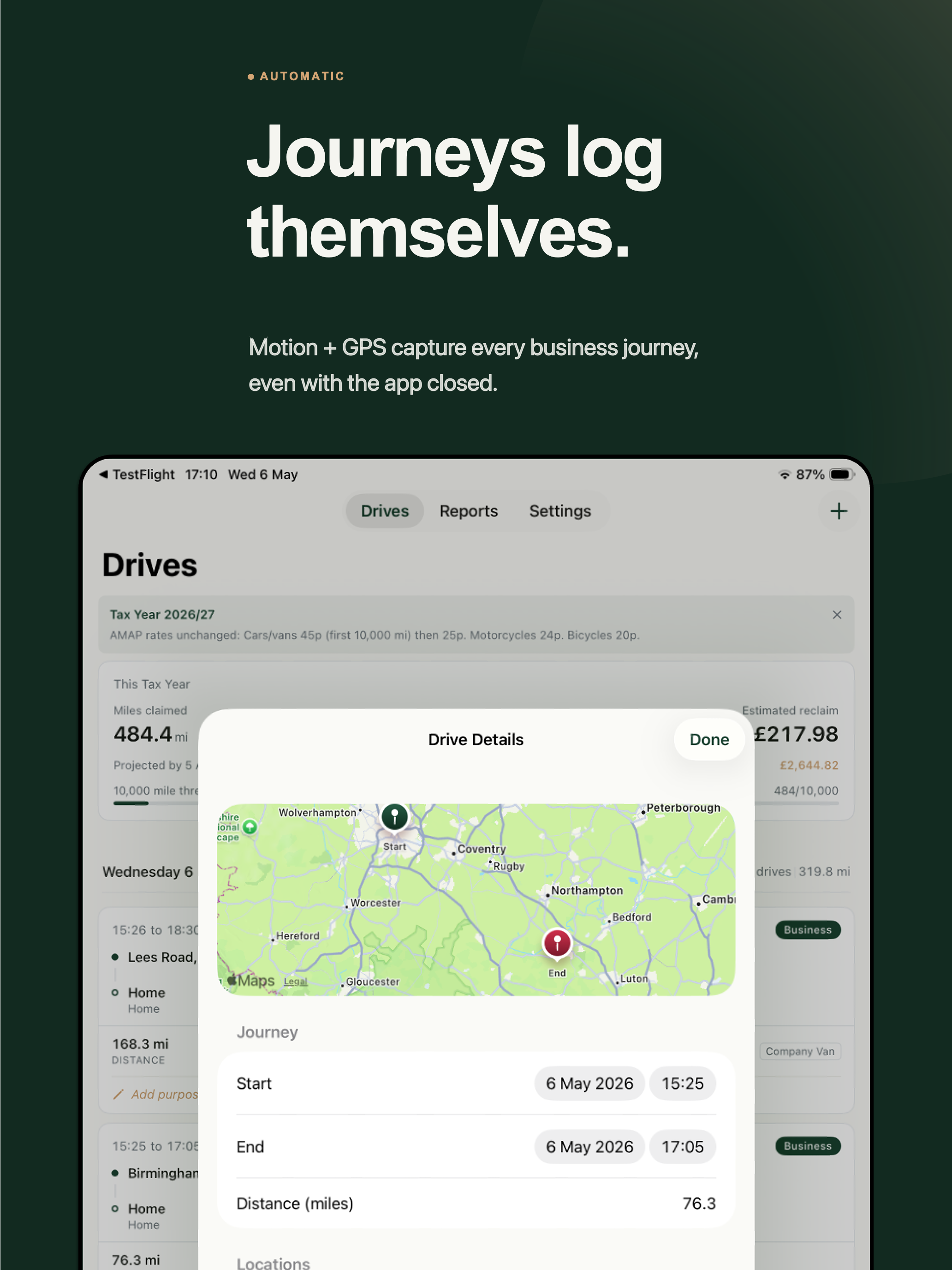 MileLedger : Mileage Tracker