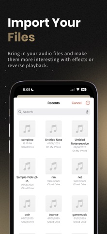 Reverso - Play Reverse Audio screenshot