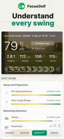 FocusGolf Swing & Golf Tracker Screenshot 3 of 6