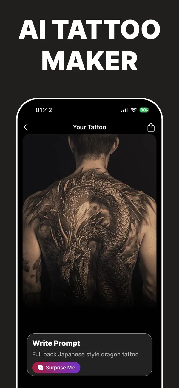 Screenshot #2 pour AI Tattoo Design Generator－Ink