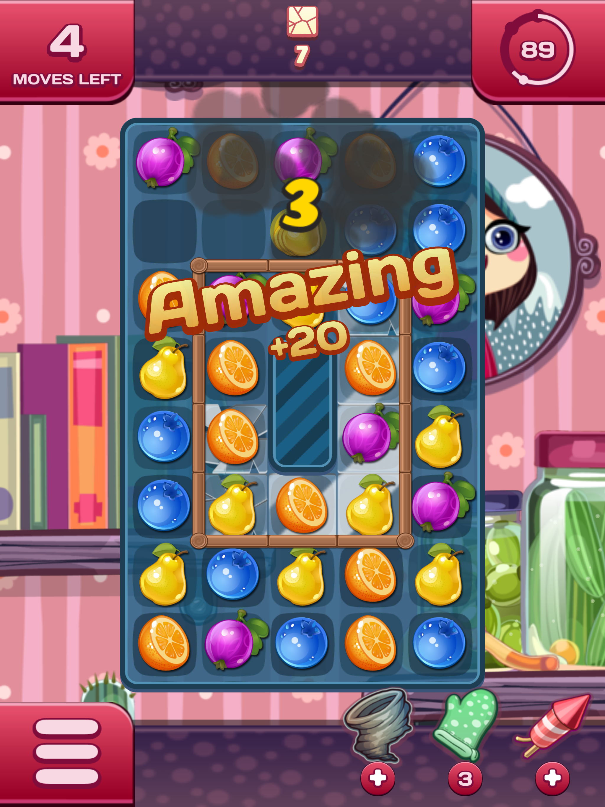 Agnes' Fruits Match-3 Puzzle