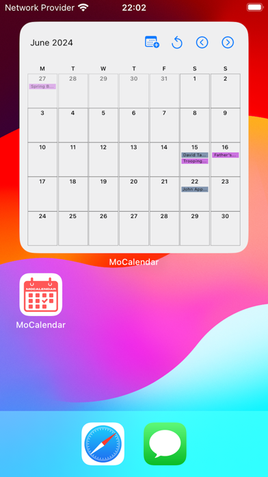 Screenshot #1 pour Calendar Widgets |  MoCalendar