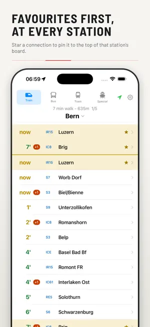 TrainTime: Swiss Departures screenshot 2