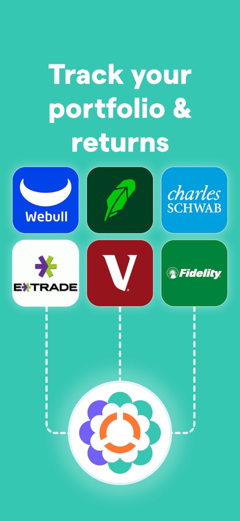 Blossom: Social Investing - This tool seamlessly integrates multiple brokerage accounts, from platforms like Fidelity to Webull, into one clean, unified dashboard for comprehensive tracking.