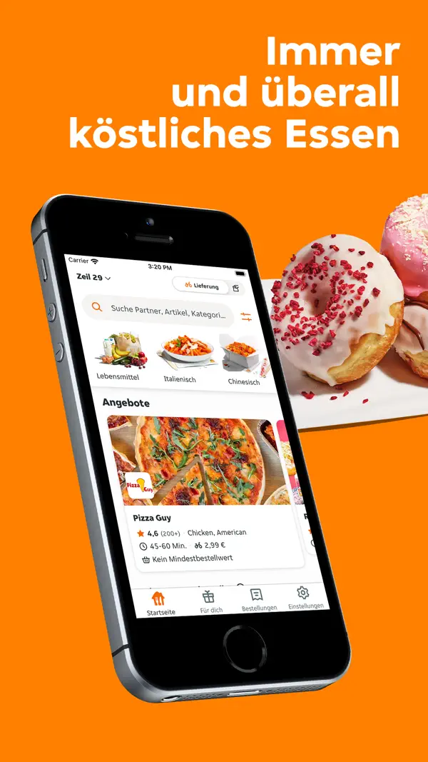 Lieferando.de iPhone App Screenshot 2 – Essen und Trinken