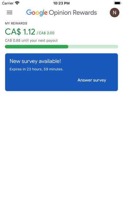 Google Opinion Rewards Screenshot