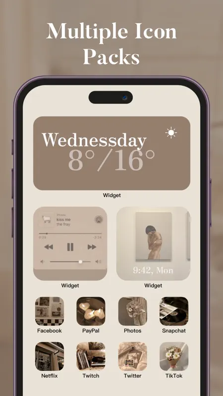Widget Box-Farbe Home-Thema screenshot 2 of 6