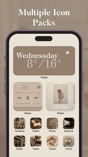 Скриншот Красочный виджет на iPhone 2