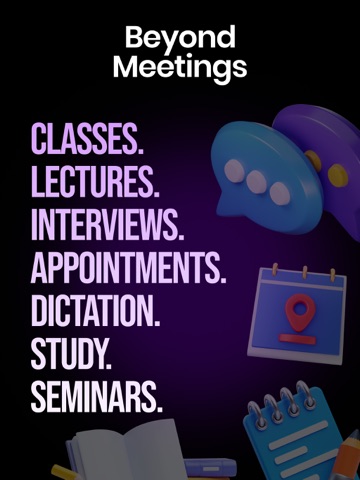 AI Meeting Notes: Scribbe AI iPad screenshot