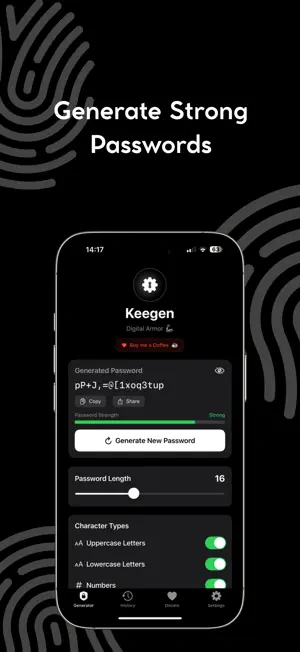 Password Generator: Keegen screenshot 2
