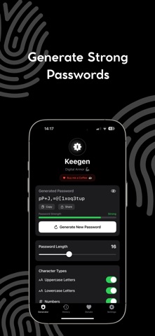 Password Generator: Keegen screenshot