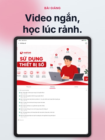 SmartLMS - Bình dân học vụ số iPad screenshot 2