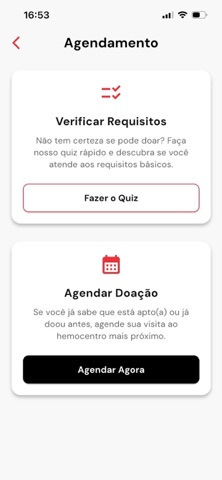Meu HemocentroRP iPhone screenshot