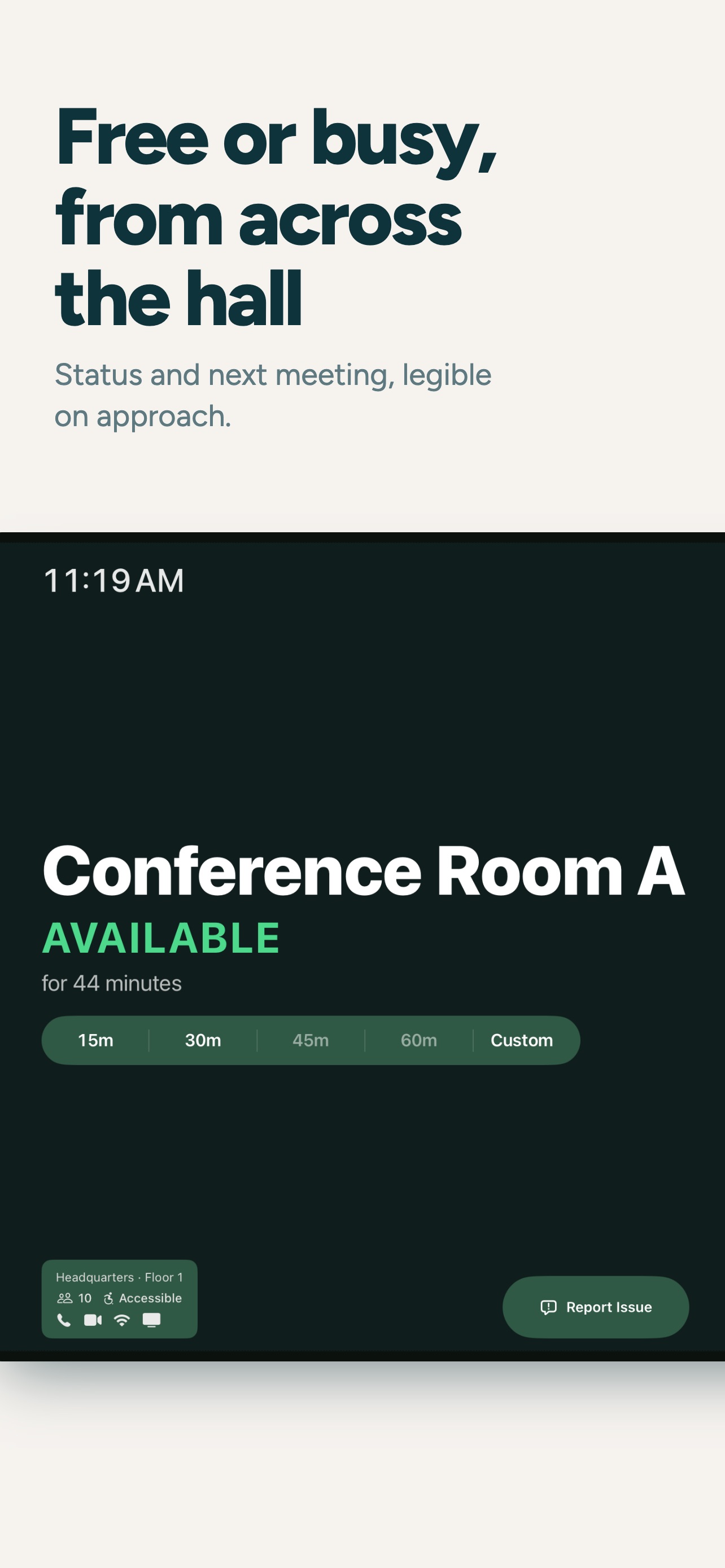 Screenshot 1 of Meeting Room 365 Display