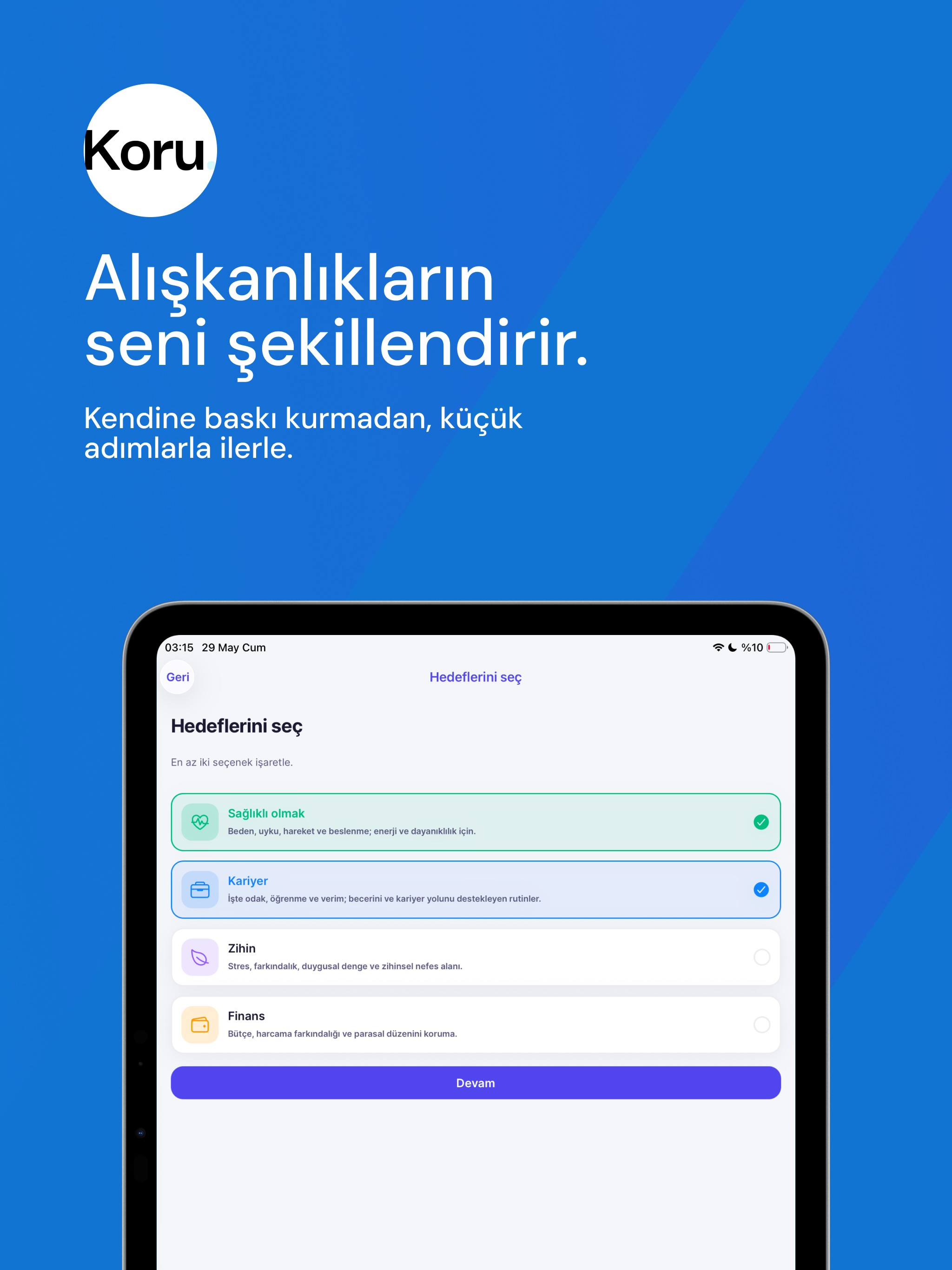 Koru: Alışkanlık Takibi screenshot 11