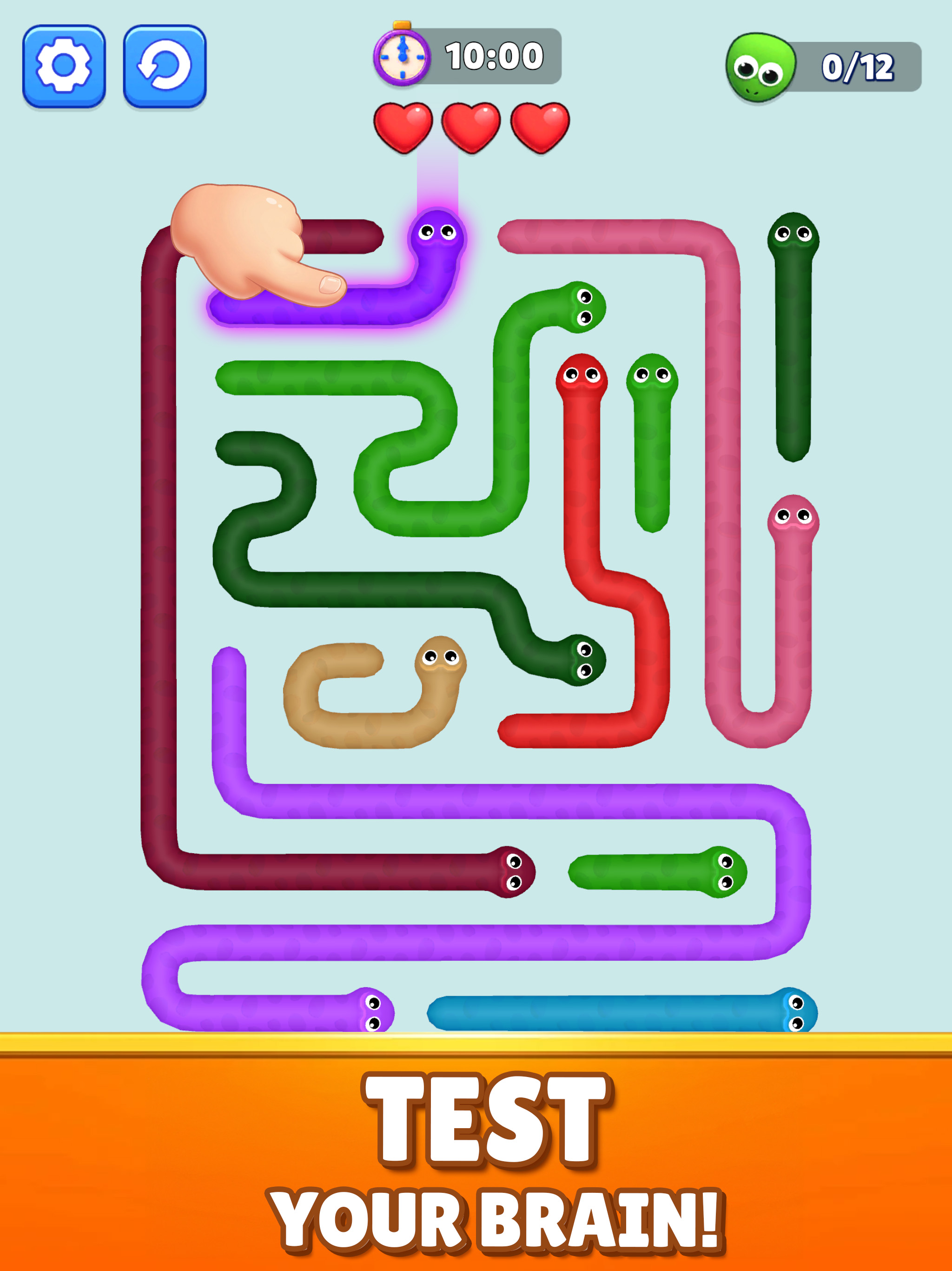Snake Puzzle: Brain test screenshot 8