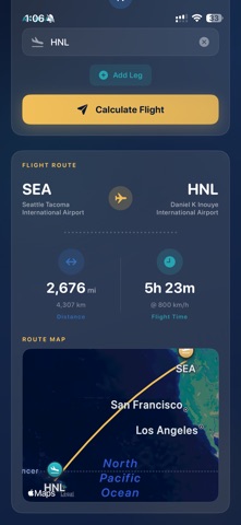 Flight Distances Calculator Screenshot 4 of 10