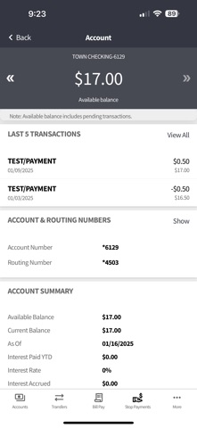 Dallas Capital Bank Mobile app screenshot