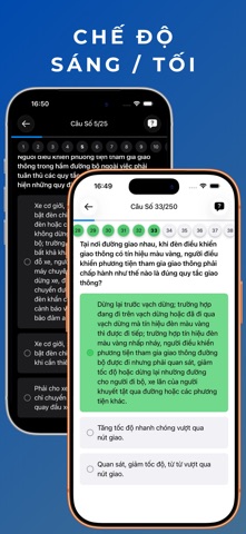 Ôn Thi 250 Câu GPLX A1 iPhone screenshot 4