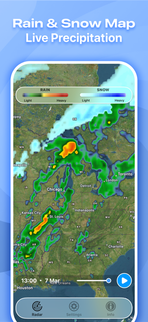 Rain Radar Pro - Live Forecast Screenshot