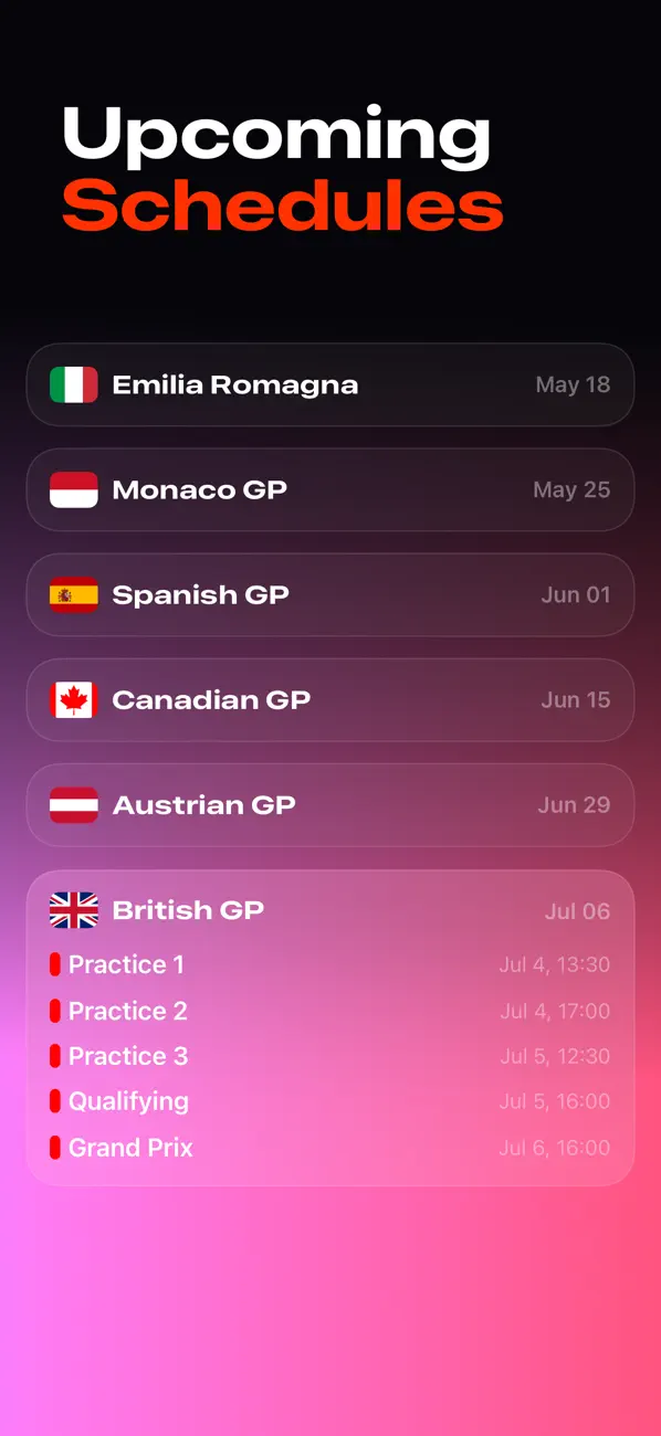 #3. RaceWeek: Formula Widgets (iOS) By: Philip Kuklis