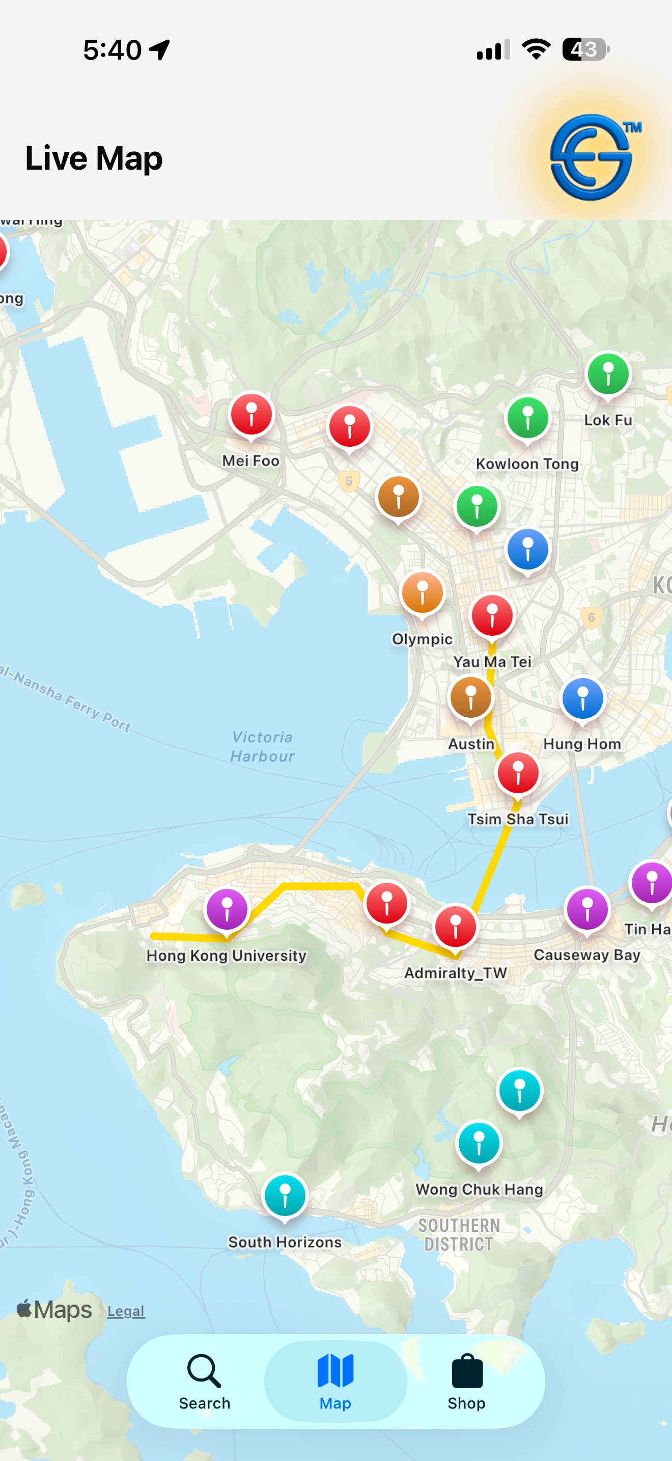 EGK MTR App screenshot 4