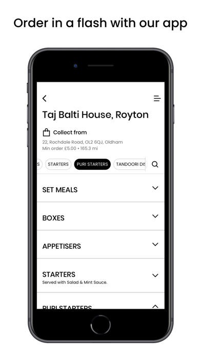Taj Balti House App Screenshot