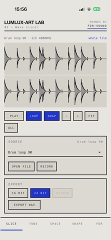 Wave Slicer — Sample Editor Screenshot 1 of 4