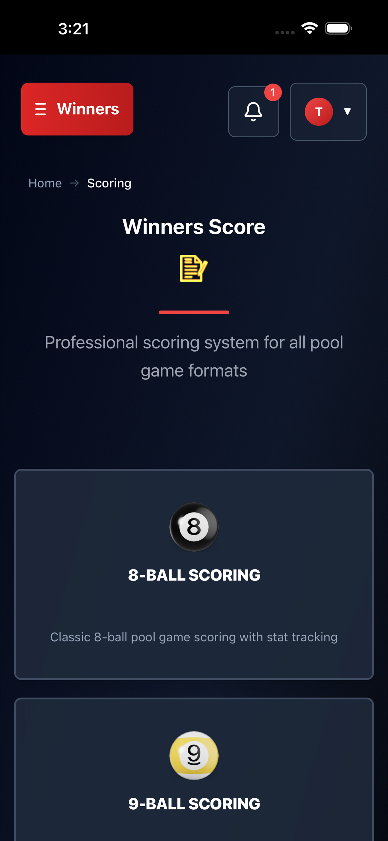 Winners World Billiards screenshot 6