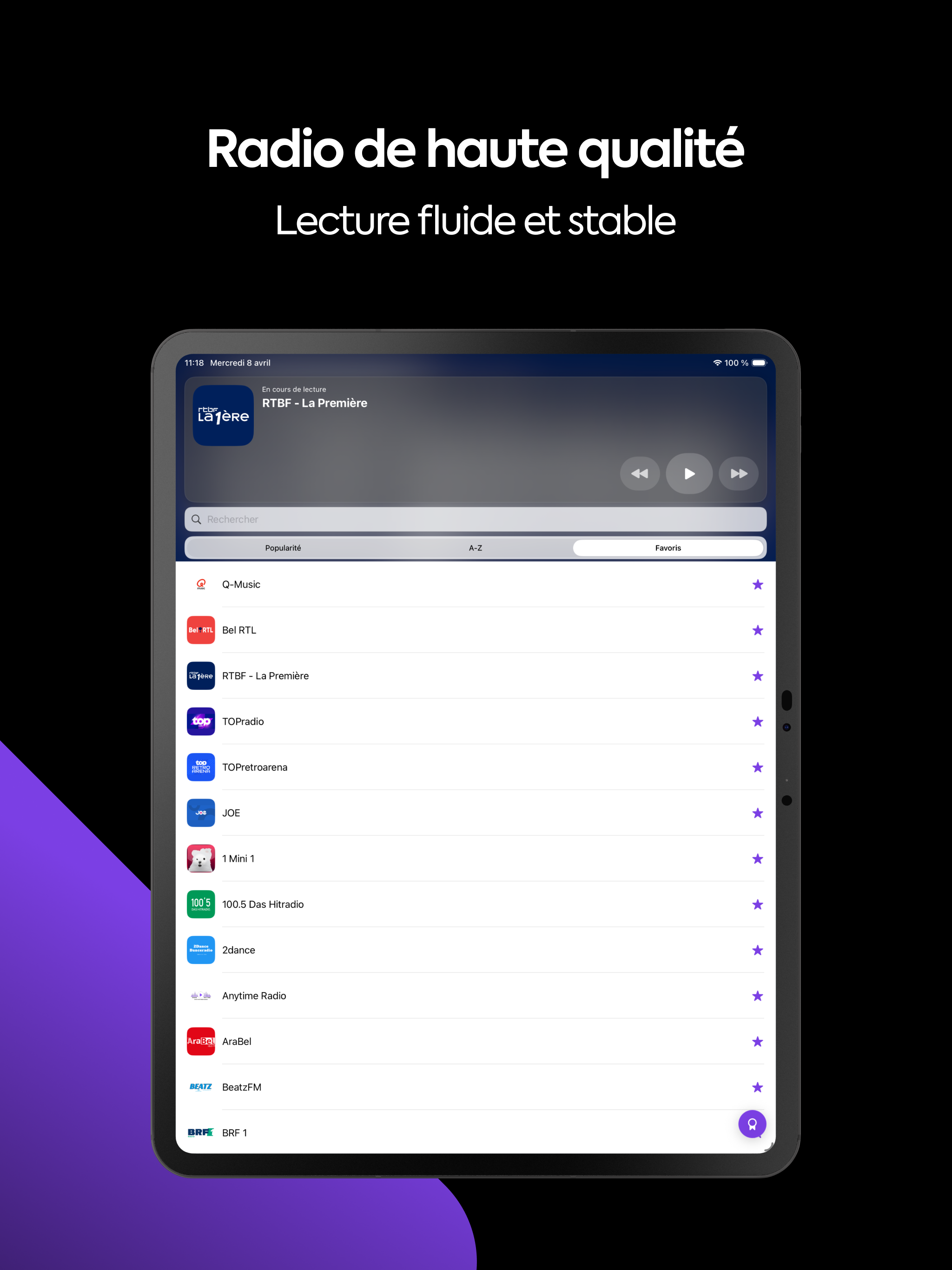 Radio BE: Tuner FM Belgique screenshot 10
