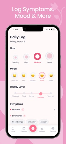 Cyla - Period & Cycle Tracker Screenshot 3 of 6