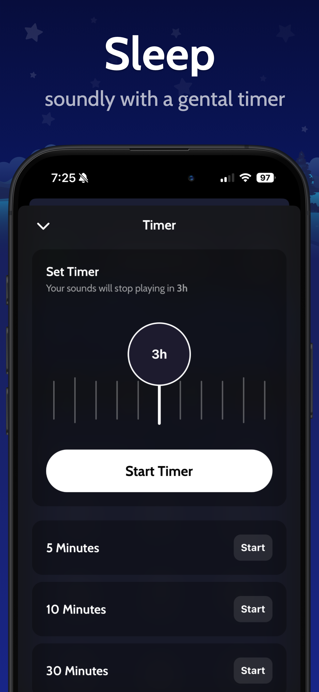 Rain Sounds App: Sleeping Owl